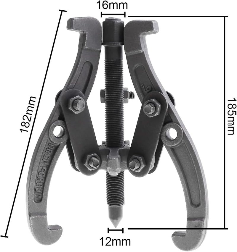 ChgImposs Multifunction Standard Carbon Steel 2 Jaw / 3 Jaw Bearing Puller with 4 Single Hole Claw Pullers for Car/Mechanical Repairing (6 Inch) - Image 2